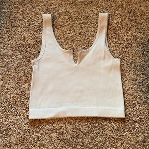 Light Grey Crop Tank Top